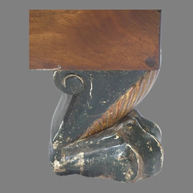 Commode Retour d'Egypte , 1er Empire en noyer dessus marbre- vers 1798- France