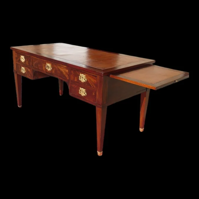 Bureau ministre Empire en acajou et bronzes dorés vers 1820