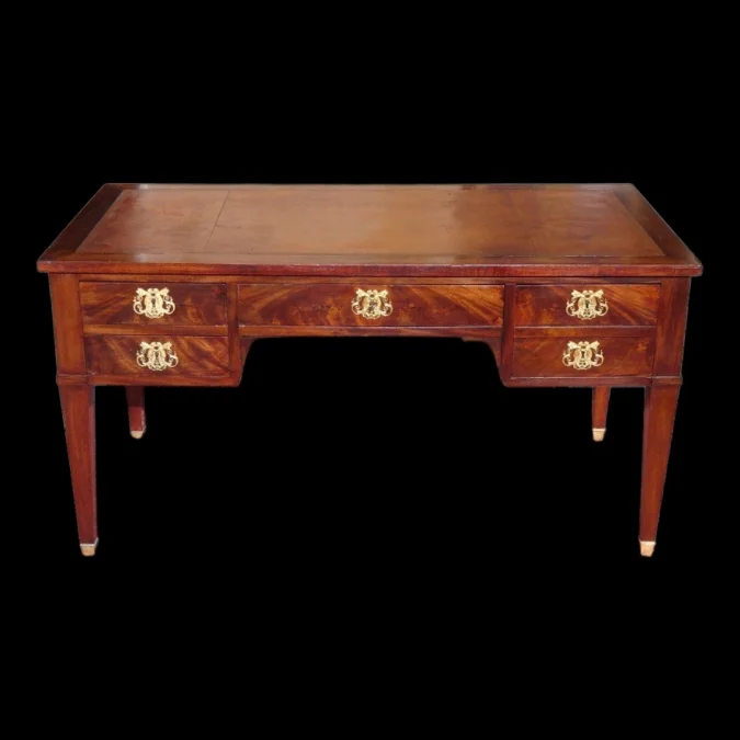 Bureau ministre Empire en acajou et bronzes dorés vers 1820