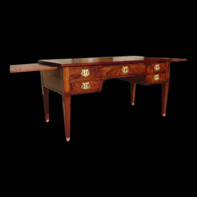 Bureau ministre Empire en acajou et bronzes dorés vers 1820