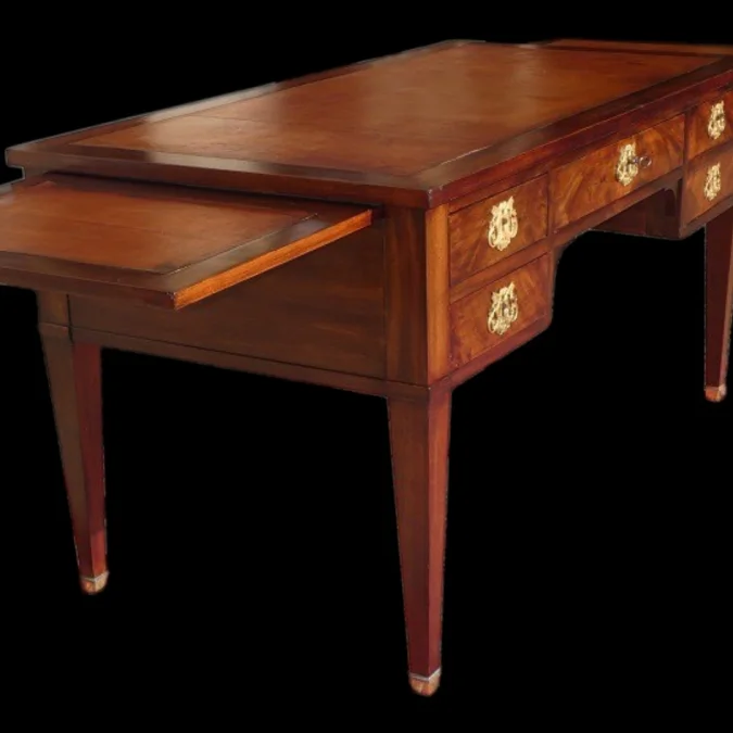 Bureau ministre Empire en acajou et bronzes dorés vers 1820