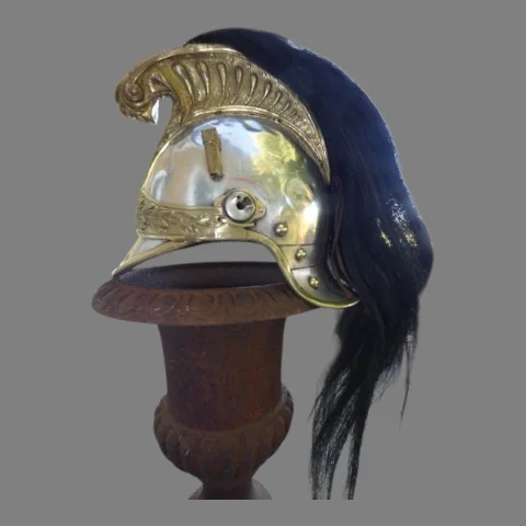 Casque français d'officier de cuirassier ou de dragon modèle 1872-74 — État correct