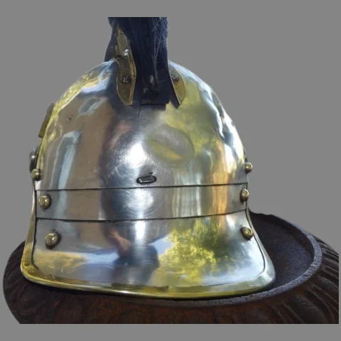 Casque français d'officier de cuirassier ou de dragon modèle 1872-74 — État correct