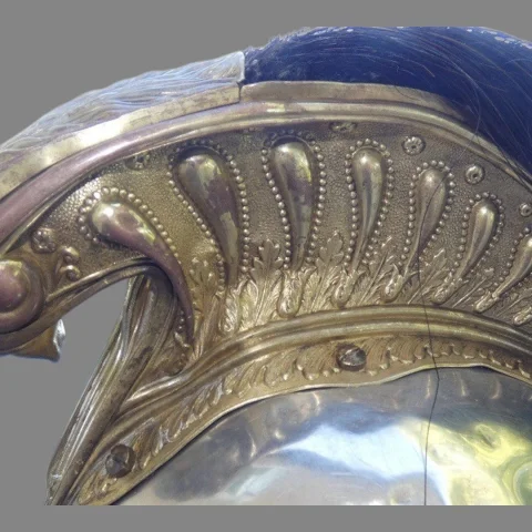 Casque français d'officier de cuirassier ou de dragon modèle 1872-74 — État correct