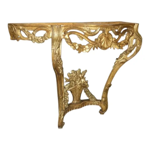 Louis XV / Régence style carved and gilt console table, Provençal, 18th century — Good condition
