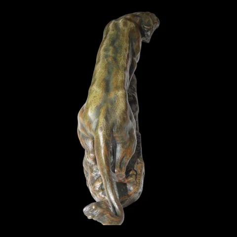 Bronze "Brüllende Löwin" — Thomas François Cartier (1879–1943), Frankreich — Ausgezeichneter Zustand