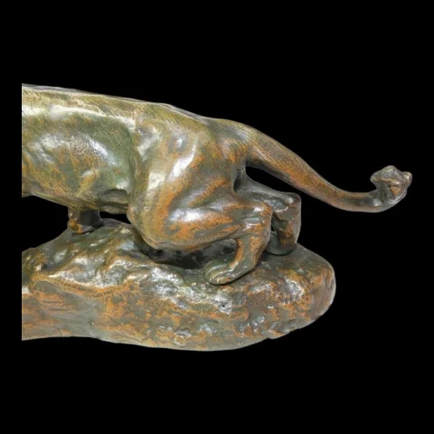 Bronze "Brüllende Löwin" — Thomas François Cartier (1879–1943), Frankreich — Ausgezeichneter Zustand