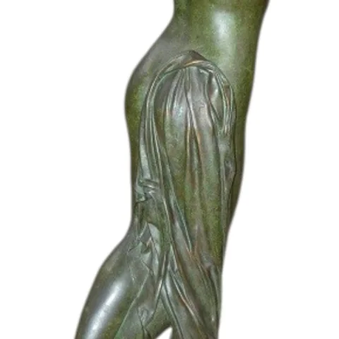 Großer Bronze "L'Abandon" von Edouard-Louis COLLET (1876–1961) SCHWEIZ — Sehr guter Zustand