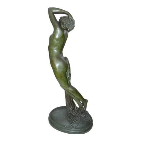 Großer Bronze "L'Abandon" von Edouard-Louis COLLET (1876–1961) SCHWEIZ — Sehr guter Zustand