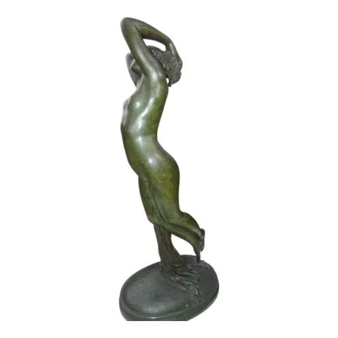 Großer Bronze "L'Abandon" von Edouard-Louis COLLET (1876–1961) SCHWEIZ — Sehr guter Zustand