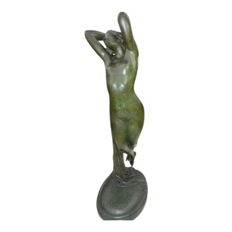 Großer Bronze "L'Abandon" von Edouard-Louis COLLET (1876–1961) SCHWEIZ — Sehr guter Zustand