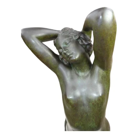 Großer Bronze "L'Abandon" von Edouard-Louis COLLET (1876–1961) SCHWEIZ — Sehr guter Zustand