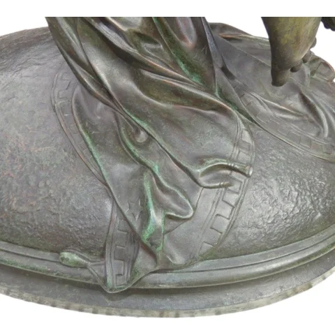 Großer Bronze "L'Abandon" von Edouard-Louis COLLET (1876–1961) SCHWEIZ — Sehr guter Zustand