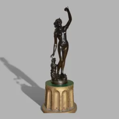 Bronzo "La fée de l'électricité" Giovanni TURINI (1841–1899), circa 1880