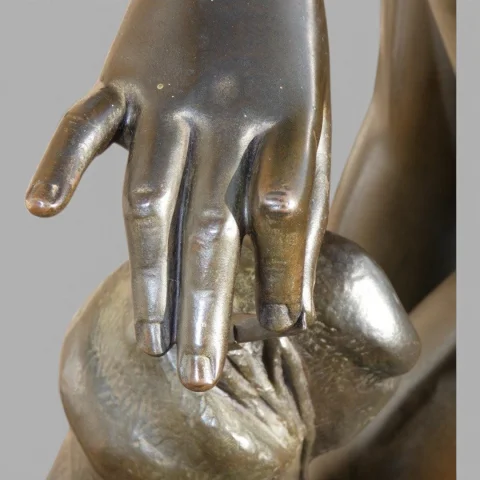 Bronze "La fée de l'électricité" Giovanni TURINI (1841–1899), circa 1880 — Ausgezeichneter Zustand