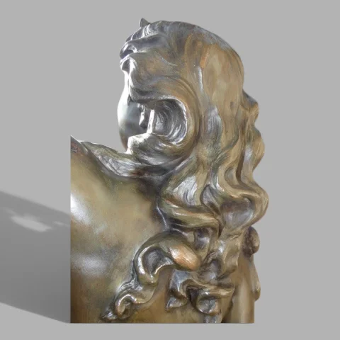 Bronze "La fée de l'électricité" Giovanni TURINI (1841–1899), circa 1880 — Ausgezeichneter Zustand