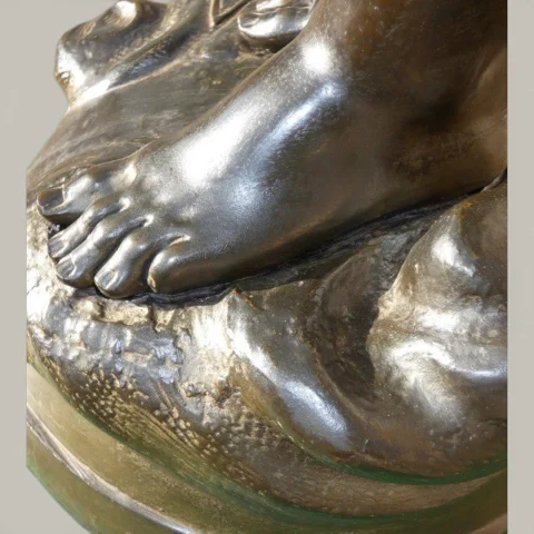 Bronze "La fée de l'électricité" Giovanni TURINI (1841–1899), circa 1880 — Ausgezeichneter Zustand