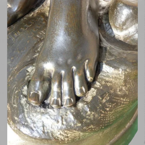 Bronze "La fée de l'électricité" Giovanni TURINI (1841–1899), circa 1880 — Ausgezeichneter Zustand