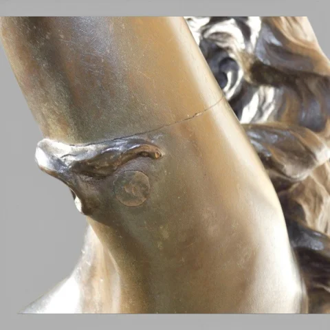 Bronze "La fée de l'électricité" Giovanni TURINI (1841–1899), circa 1880 — Ausgezeichneter Zustand