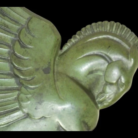 Paar Art-déco-Buchstützen „Pégase" von G.H. Laurent (1880–1940), circa 1930 — Ausgezeichneter Zustand