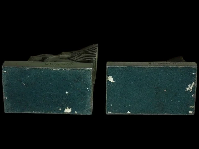 Paar Art-déco-Buchstützen „Pégase" von G.H. Laurent (1880–1940), circa 1930 — Ausgezeichneter Zustand