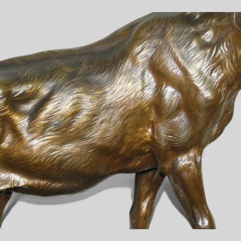 Animalier bronzen sculptuur "Bralende hert" Ch. VALTON (1851-1918) Frankrijk — Uitstekende staat