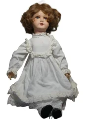 Große SFBJ-Puppe Modell 301 Größe 12 Pappmaché 1930–40