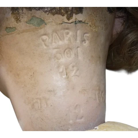 Große SFBJ-Puppe Modell 301 Größe 12 Pappmaché 1930–40 — Guter Zustand