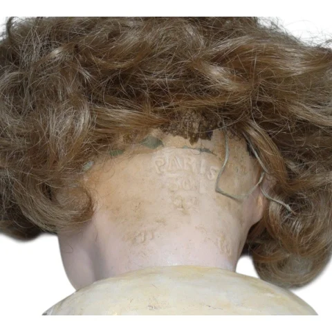 Große SFBJ-Puppe Modell 301 Größe 12 Pappmaché 1930–40 — Guter Zustand
