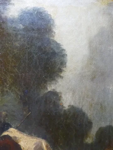 Öl auf Leinwand „Le petit troupeau"
Constant TROYON 1810–1865, Sèvres, Frankreich — Sehr guter Zustand