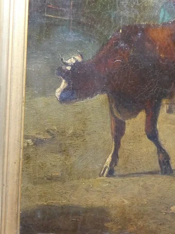 Öl auf Leinwand „Le petit troupeau"
Constant TROYON 1810–1865, Sèvres, Frankreich — Sehr guter Zustand