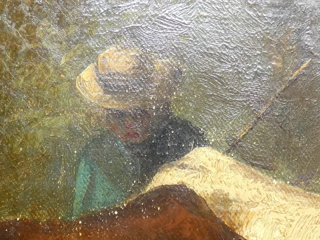 Öl auf Leinwand „Le petit troupeau"
Constant TROYON 1810–1865, Sèvres, Frankreich — Sehr guter Zustand