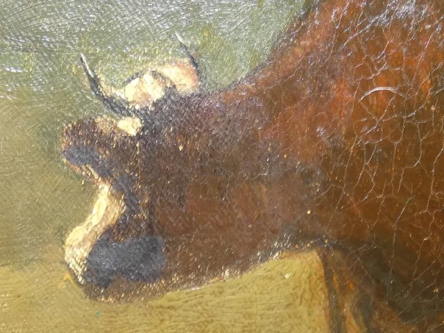 Öl auf Leinwand „Le petit troupeau"
Constant TROYON 1810–1865, Sèvres, Frankreich — Sehr guter Zustand