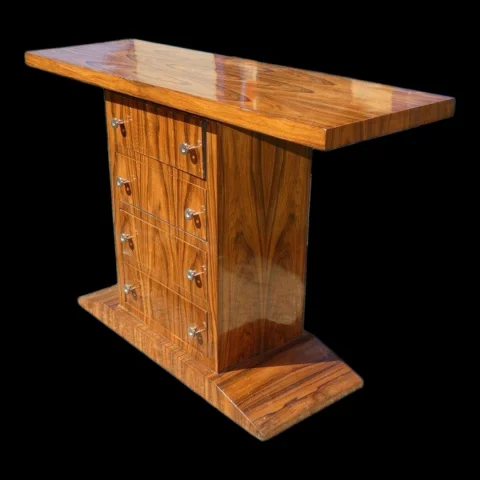 Console de milieu à 4 cassetti in stile Art Déco — Ottimo stato