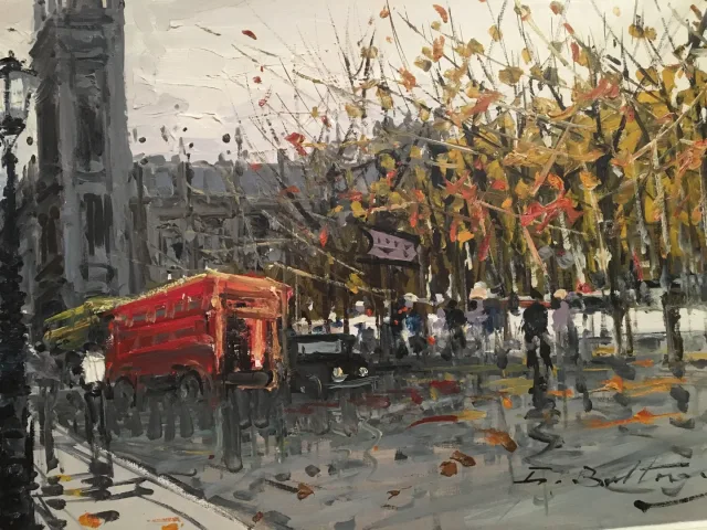 OIL ON CANVAS OF LONDON