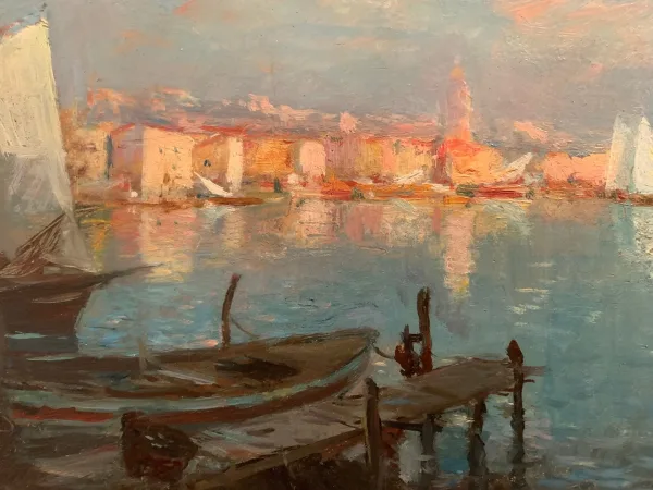 ÖL AUF PANEEL VON EDMOND TAPISSIER