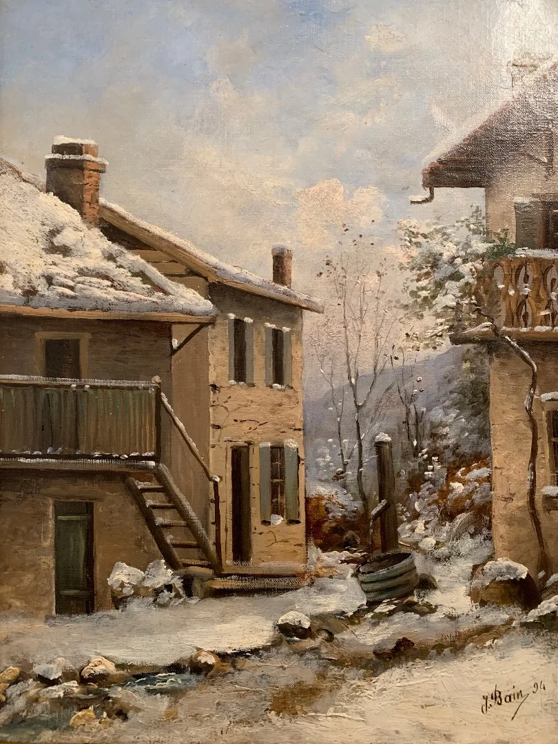 OIL ON CANVAS BY JEAN BAIN