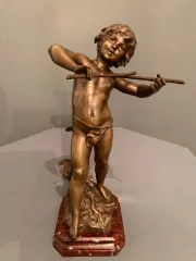 ESTATUA DE BRONCE DE LOUIS AUGUSTE MOREAU