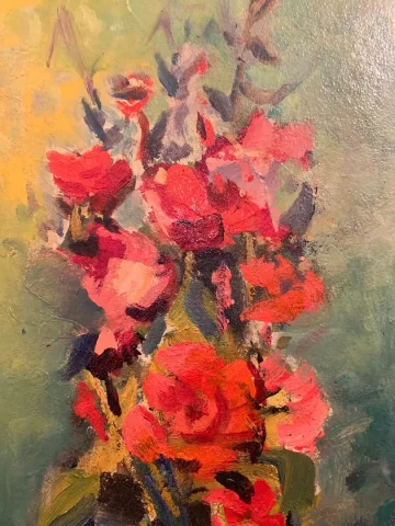 Les Roses Rouges- Nicolas SOKOLOFF ( 1899-1985 )