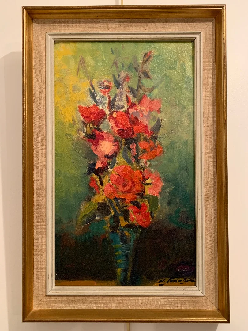 Les Roses Rouges- Nicolas SOKOLOFF ( 1899-1985 )