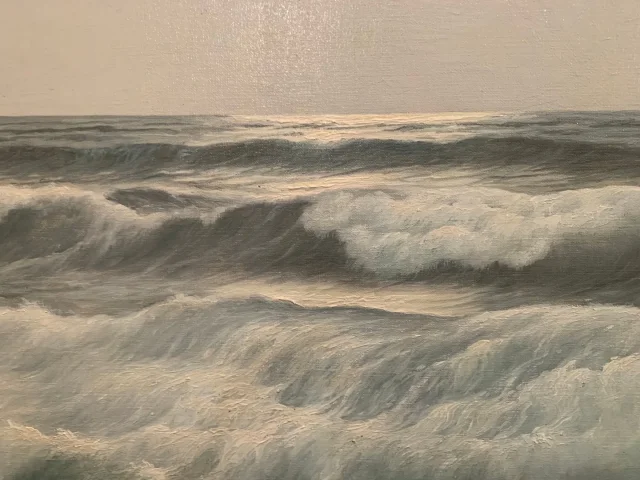 OIL ON CANVAS BY EDOUARD MANDON