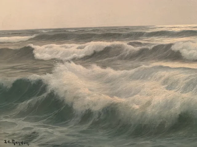 OIL ON CANVAS BY EDOUARD MANDON