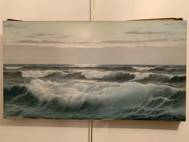 OIL ON CANVAS BY EDOUARD MANDON