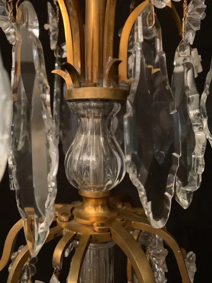 Lustre de forme cage de la Maison Baccarat