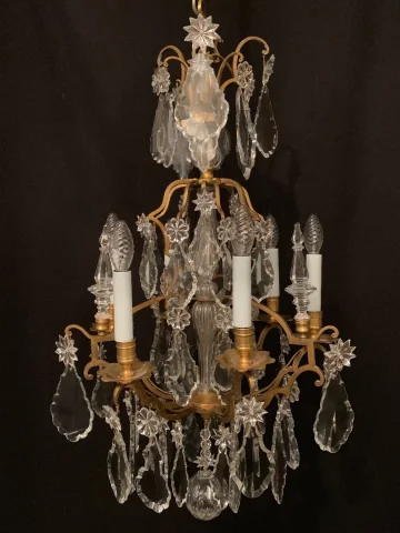 Lustre de forme cage de la Maison Baccarat