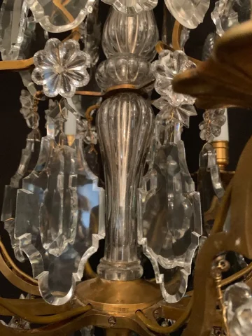 Lustre de forme cage de la Maison Baccarat