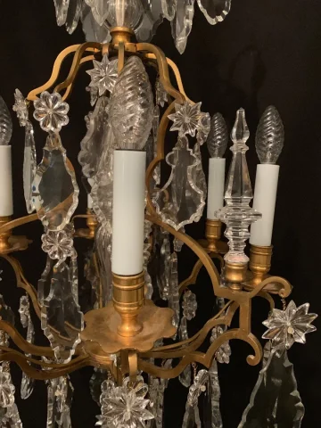 Lustre de forme cage de la Maison Baccarat