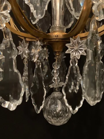 Lustre de forme cage de la Maison Baccarat
