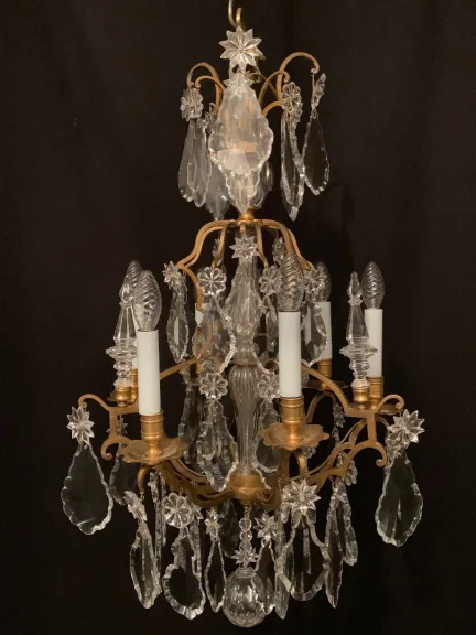 Lustre de forme cage de la Maison Baccarat