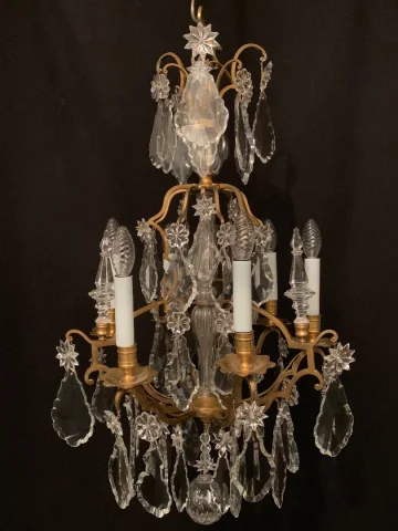 Lustre de forme cage de la Maison Baccarat